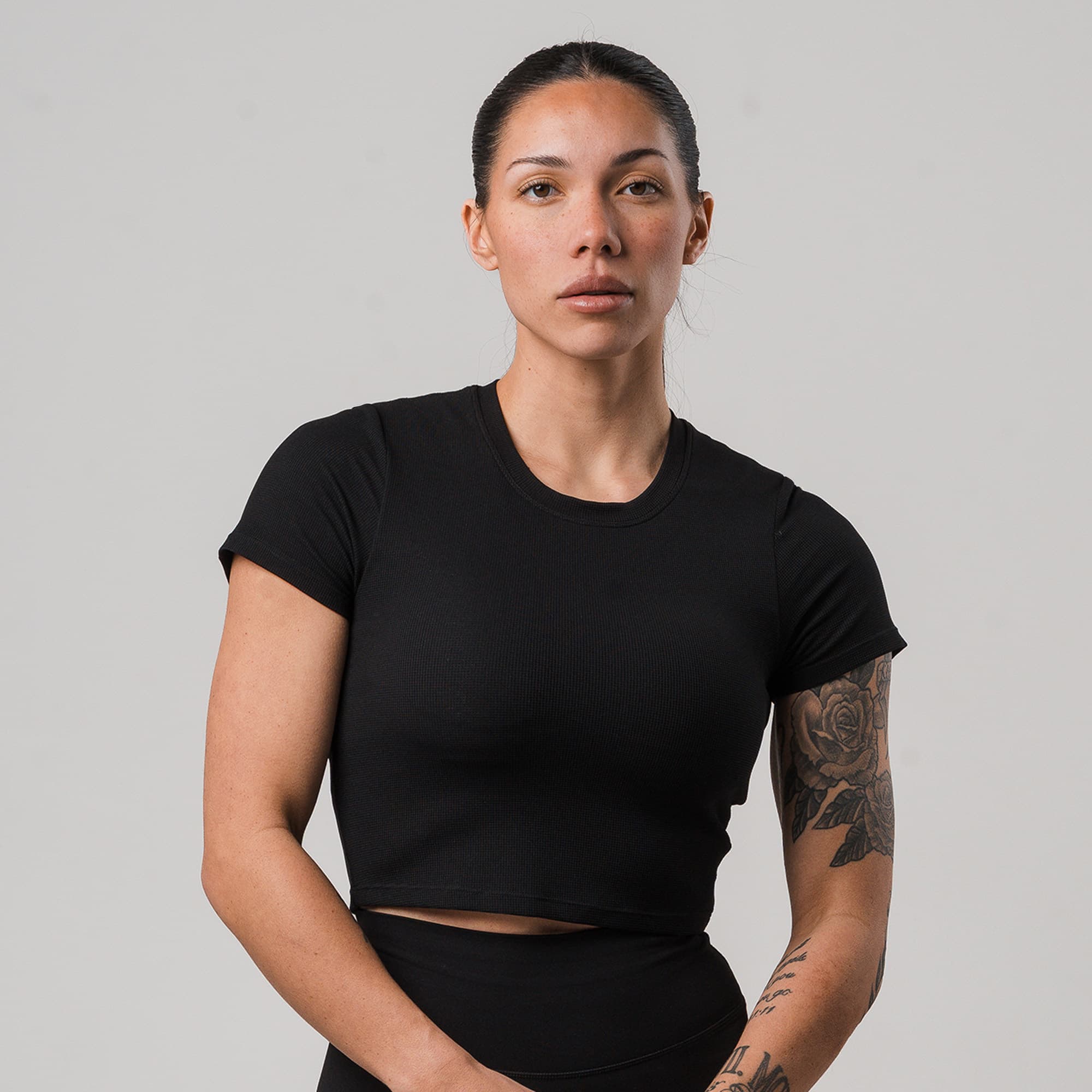 Axis Support Baby Tee - Black