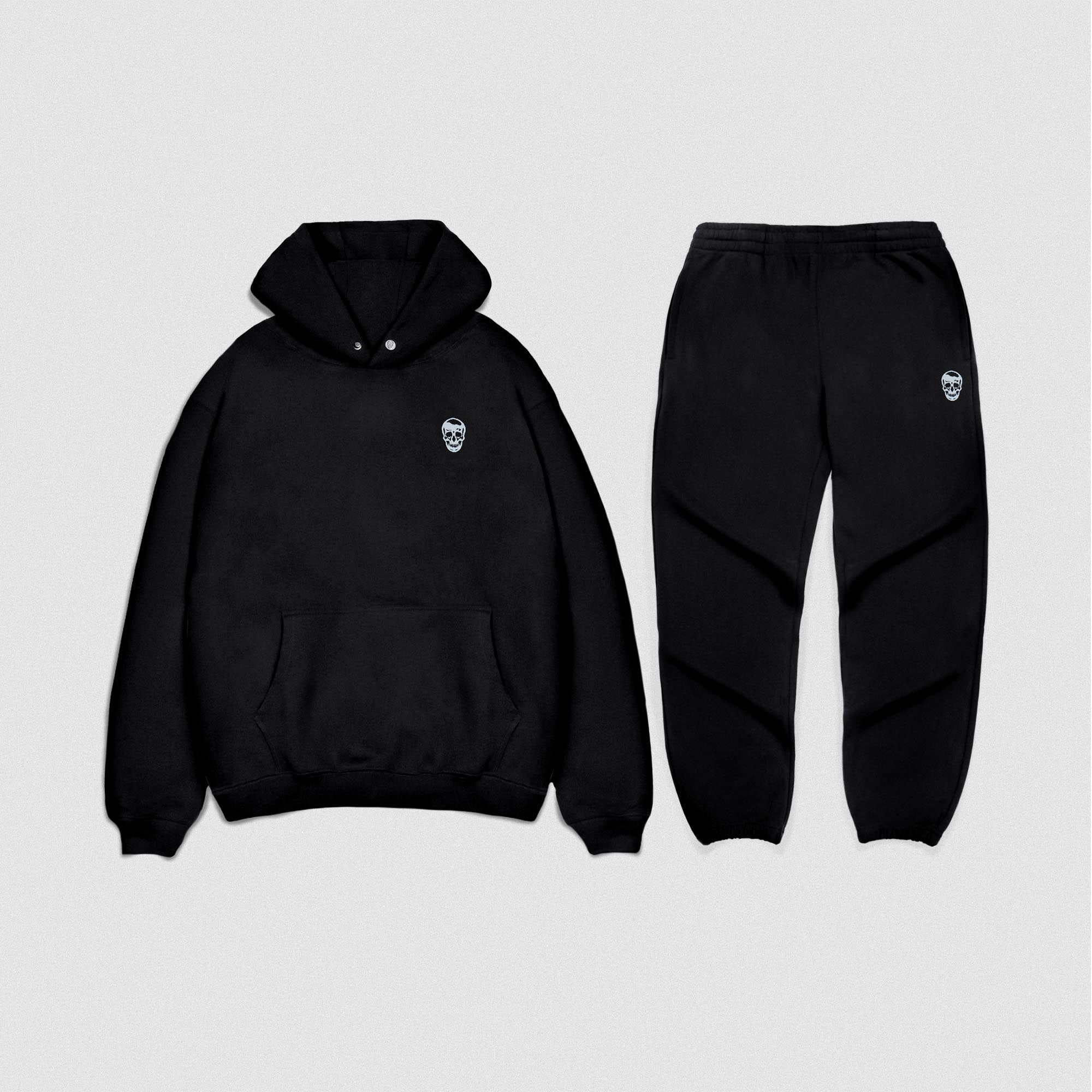 Heavyweight Warm-Up Set - Black/White