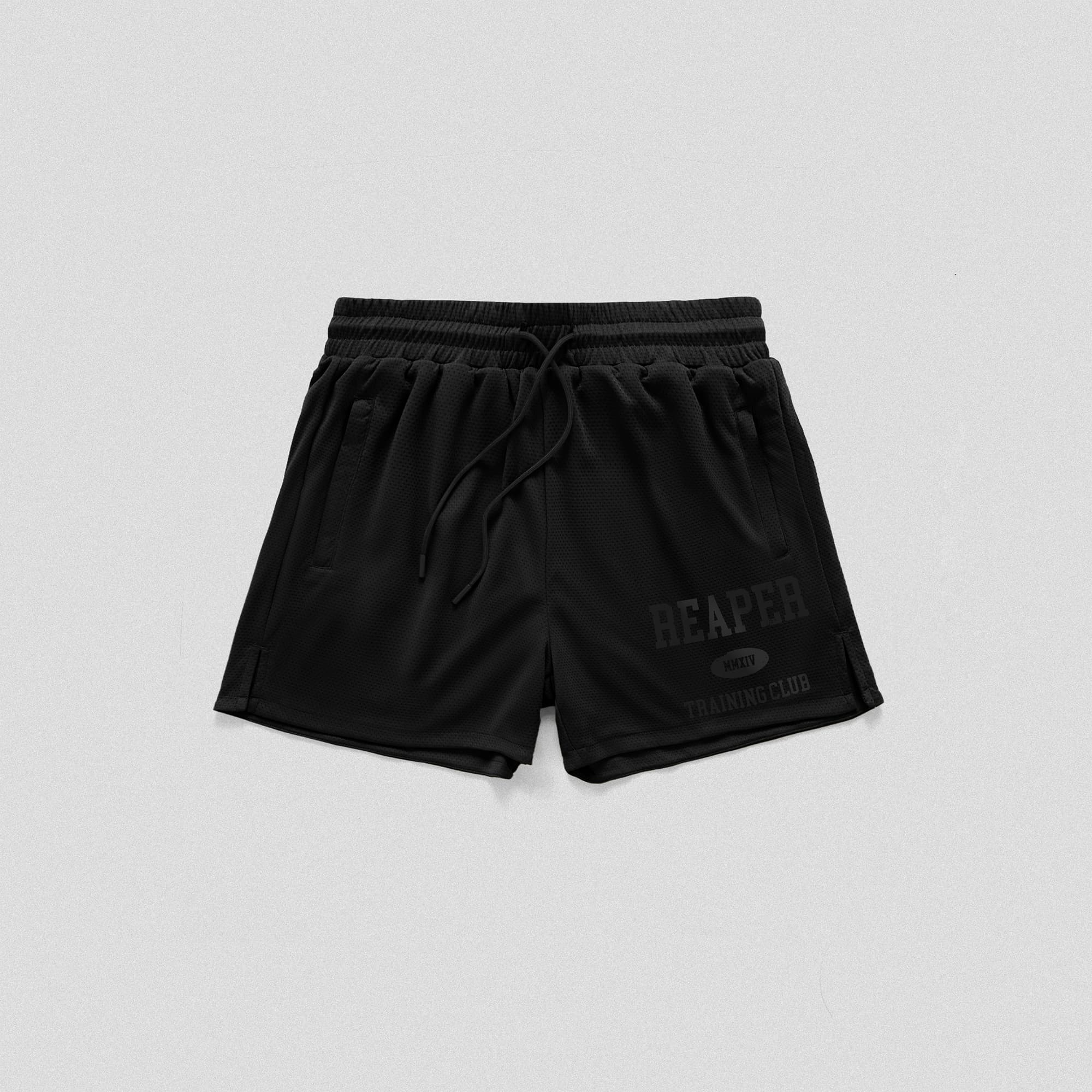 Reaper Mesh Training Shorts - Black/Black