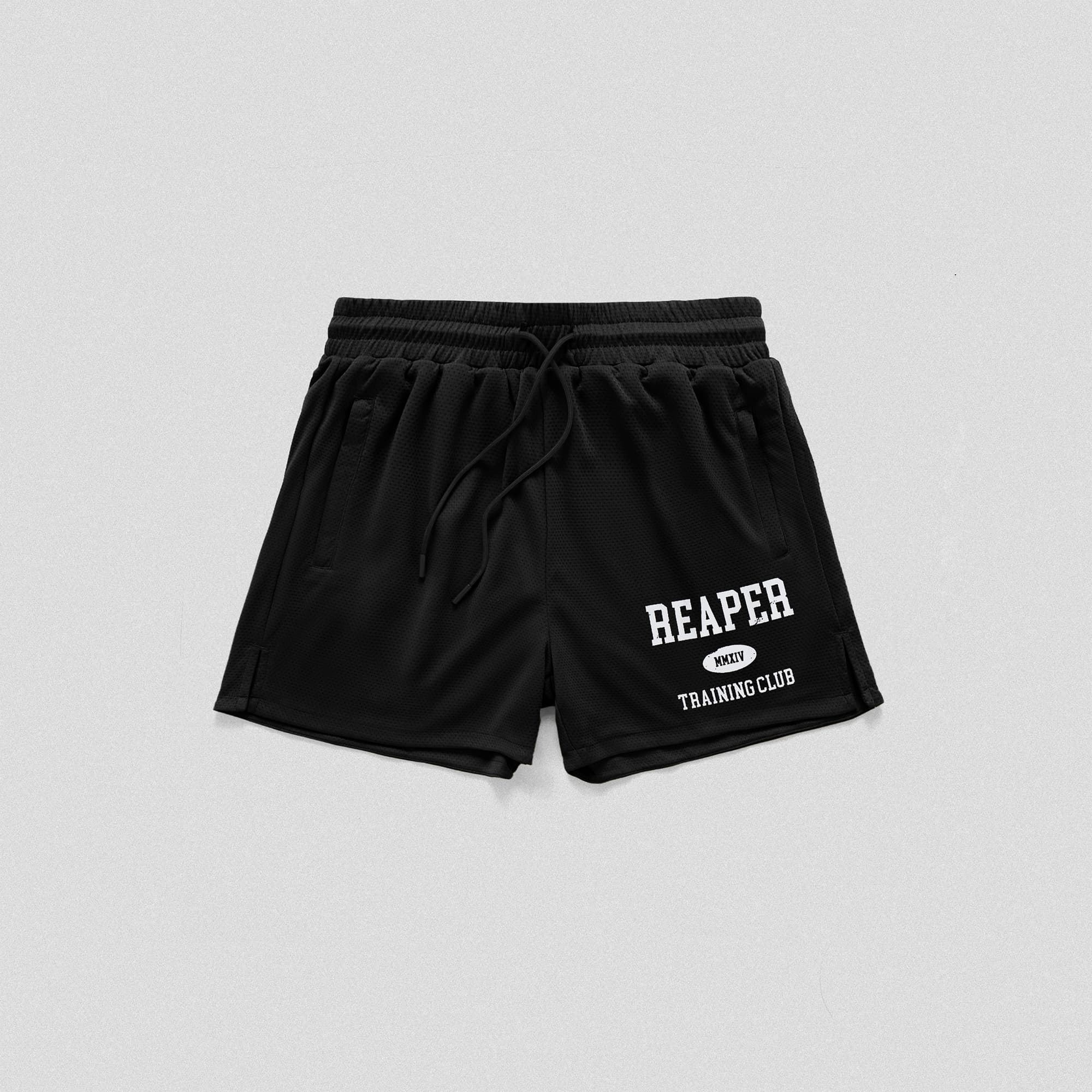 Reaper Mesh Training Shorts - Black/White