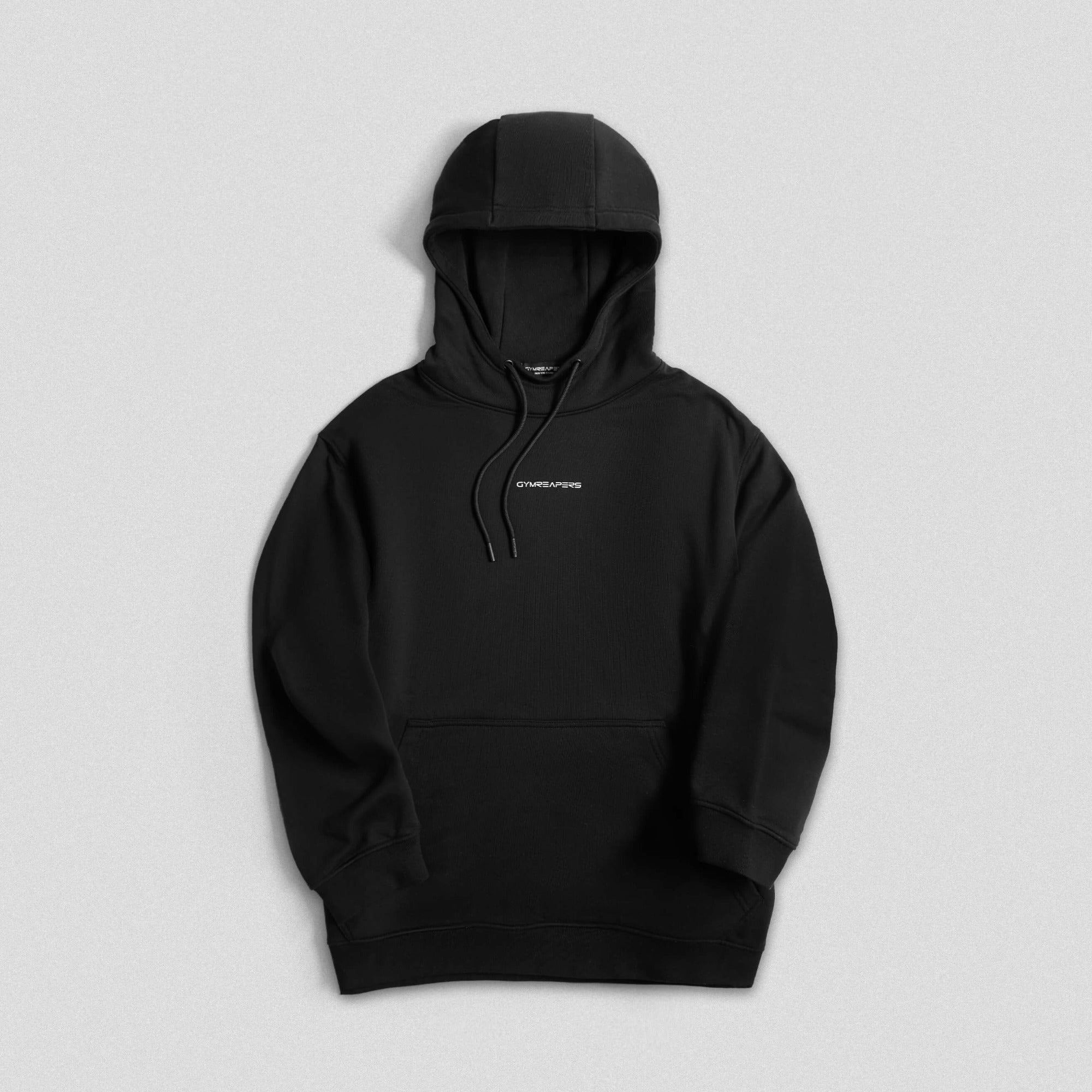 Axis Mockneck Hoodie - Black/White