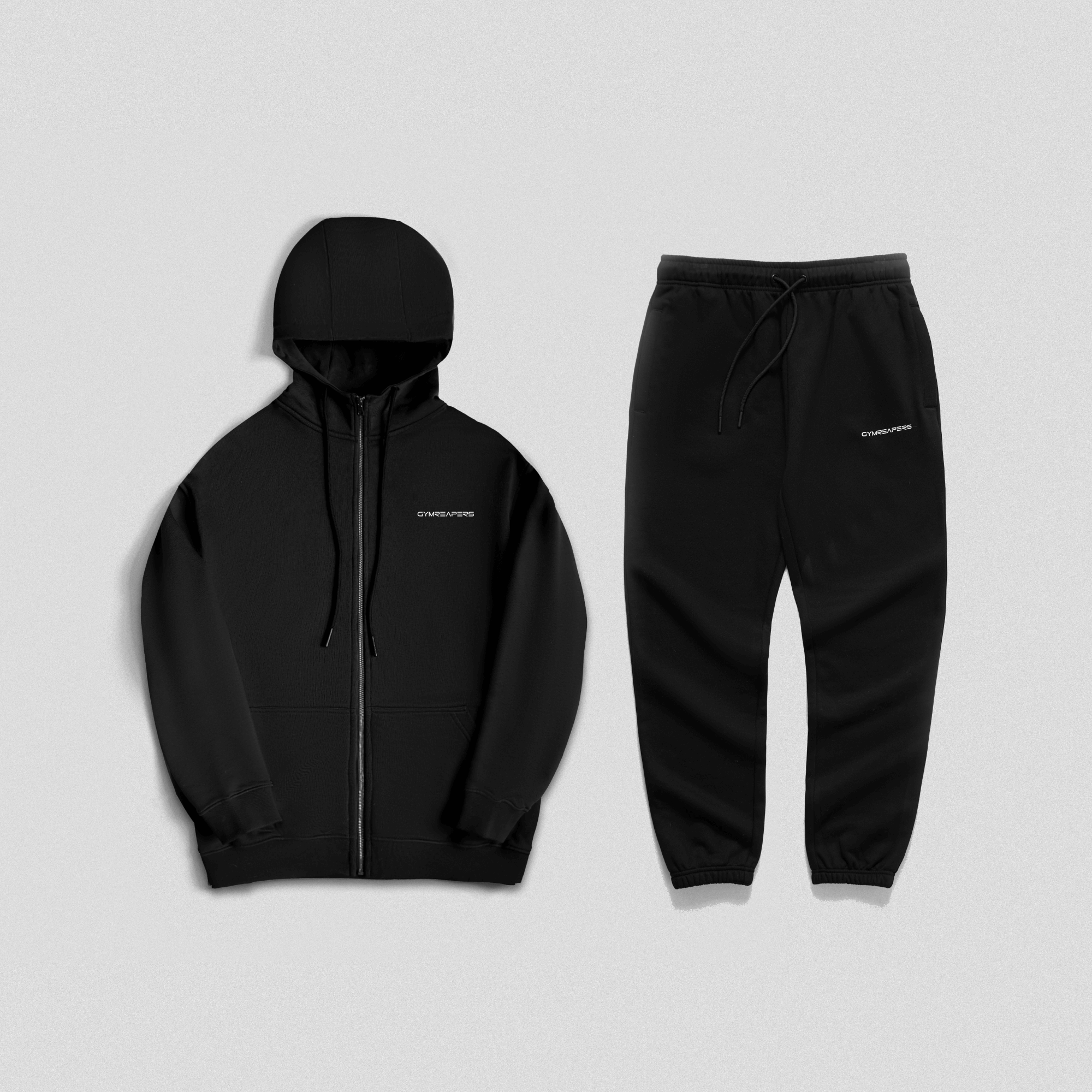 Axis Zip-Up Set - Black/White